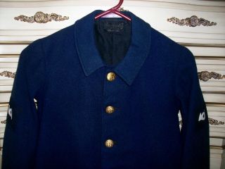 Antique Military Boys Brigade Bugle Sailor Wool Jacket Coat George Evans Co.  PA 3