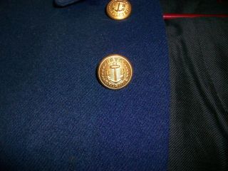 Antique Military Boys Brigade Bugle Sailor Wool Jacket Coat George Evans Co.  PA 5