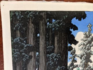 1930 Kawase Hasui Japanese Woodblock Print Road to Nikko 2