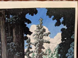 1930 Kawase Hasui Japanese Woodblock Print Road to Nikko 3
