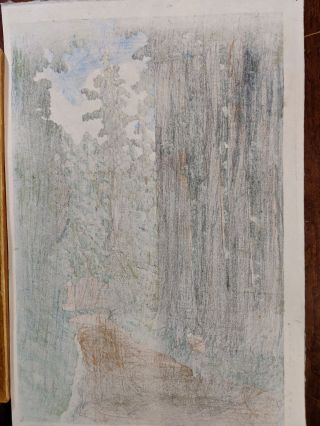 1930 Kawase Hasui Japanese Woodblock Print Road to Nikko 8