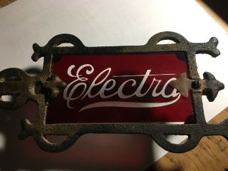 ELECTRA GLASS Vintage Cast Iron Weather Vane Arrow 18 