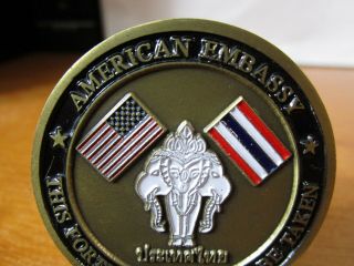 Marine Security Guard DET US Embassy Bangkok Thailand MSG USMC Challenge Coin 5