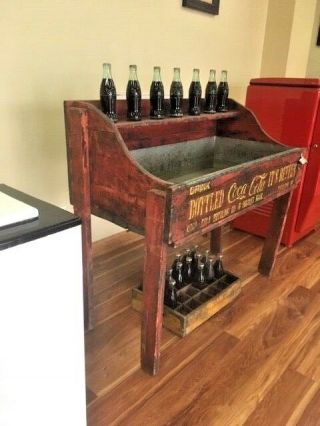 Coca - Cola Ingalls Bros.  Ice Chest,  circa 1901 one of first known Ice Coolers 2