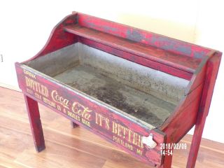 Coca - Cola Ingalls Bros.  Ice Chest,  circa 1901 one of first known Ice Coolers 8