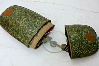 EARLY CHINESE SPECTACLES IN SHAGREEN CASE EXTREMELY RARE CHINESE GLASSES 10