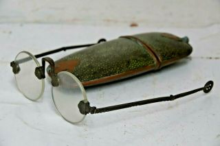 EARLY CHINESE SPECTACLES IN SHAGREEN CASE EXTREMELY RARE CHINESE GLASSES 2