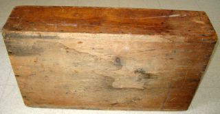 ANTIQUE WOODEN TOOL BOX / 1800 ' S PRIMITIVE RUSTIC COUNTRY FARM CARPENTER 10