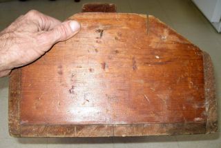 ANTIQUE WOODEN TOOL BOX / 1800 ' S PRIMITIVE RUSTIC COUNTRY FARM CARPENTER 11