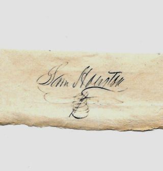 Sam Houston Autograph Reprint On Period 1840s Paper