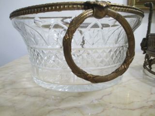 ANTIQUE FRENCH BACCARAT GILT BRONZE & CRYSTAL CENTERPIECE. 5