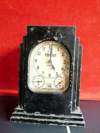 Automatic Range Timer Lux Clock For Crawford Jeweled Movement Art Deco