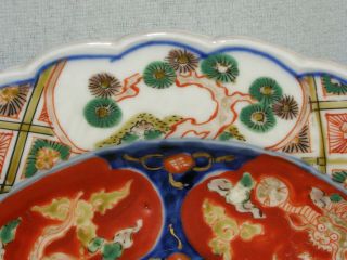 Antique 19thc Chinese Imari Plate / Charger - Dragon & Phoenix 4
