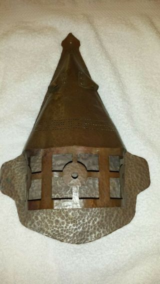 Antique Arts And Crafts,  Mission,  Tudor Lighting Hammered Copper Wall Sconce