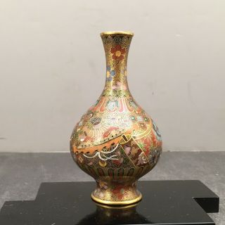 Japanese Meiji Cloisonne Vase with Gilded Wire,  attributed to Namikawa Yasuyuki 5