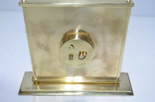 Jaeger LeCoultre Mid Century Retro Desk Clock Brass Swiss Movement 4