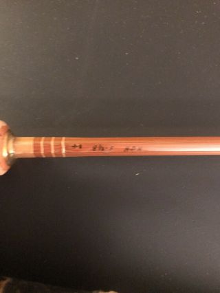 Vintage 8 ' 5 5/8 wt.  Phillipson Paragon bamboo fly rod w/original sleve and case 7