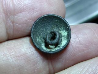 RARE 18th C.  (GEORGIAN) RIFLE VOLUNTEER or L.  I.  15mm GILT BUTTON DUG W.  INDIES 2