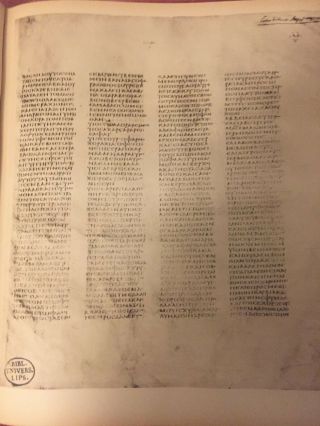 Codex Sinaiticus Old Testament published By Kirsopp Lake in 1922 3