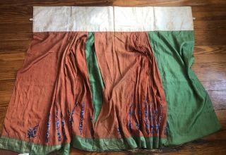 Antique Chinese 19th Century Silk Embroidered Panel Skirt 8