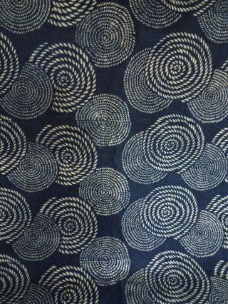 Japanese Indigo Katazome Fabric,  118 "