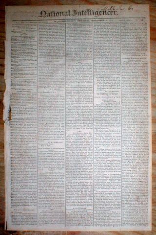 War Of 1812 Headline Display Newspaper Fort Detroit Surrenders To British Forces