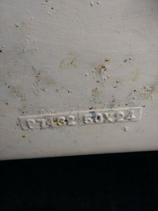 Farmers Sink Vintage 1938 Standard Sanitary Mfg Cast Iron White Porcelain Double 10