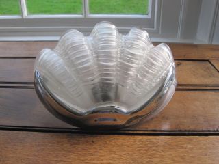 Vintage Art Deco Odeon Clam Shell Wall Light