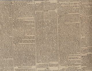 HISTORIC 1811 NEWSPAPER - COMMODORE DECATUR BLASTS HOLE IN HMS EURYDICE ACCIDENT 3