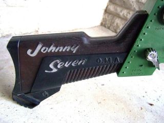 VINTAGE JOHNNY SEVEN O.  M.  A.  TOY GUN by TOPPER 1964 EXC 6