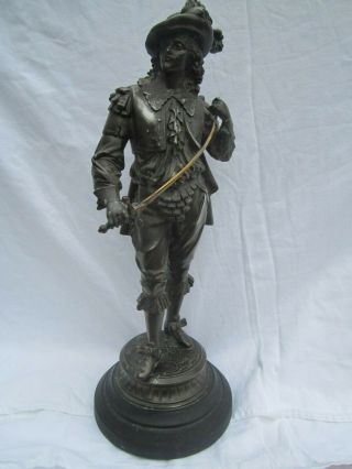 Large Don Juan Bronze Finish Statue Figurine Sculpture 20 Inch Tall