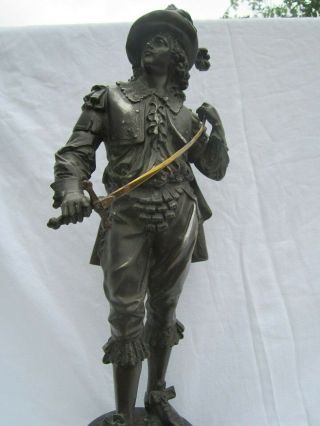 Large Don Juan Bronze Finish Statue Figurine Sculpture 20 Inch Tall 2