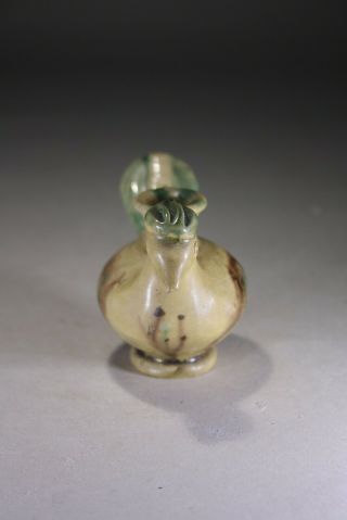 Antique Chinese Sancai Glazed Pottery Cockrell Whistle Tang 3