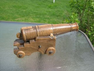 Early 19th Century Prisoner Of War Hand Carved Limestone Cannon