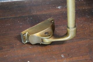 Vintage Brass Theater Door Push Bar Exit Handle Industrial Hardware Lincoln Mfg 4