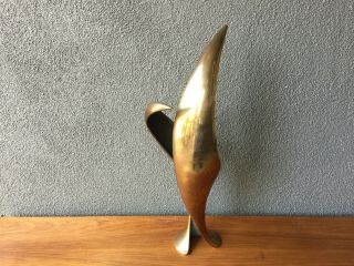 Tom Bob Bennett Bronze Abstract Sculpture Vintage Mid Century Hollywood Regency