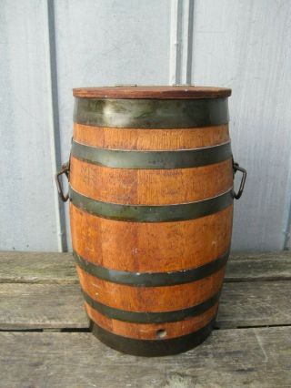 Antique Whiskey Beer Wine Molasses Keg Barrel B0509