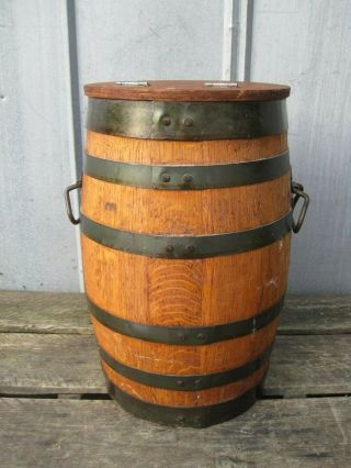 Antique Whiskey Beer Wine Molasses Keg Barrel B0509 8