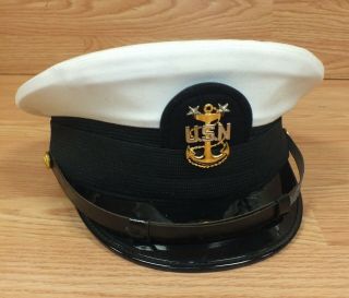 Bancroft U.  S.  Navy Master Chief Petty Officer (mcpo) Combination Hat - 6 3/4