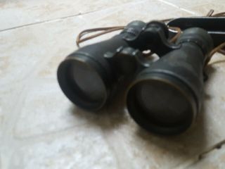 Vintage WWI WW1 Carl Zeiss Jena 1916 German Binoculars Feldglas 08 RARE 2