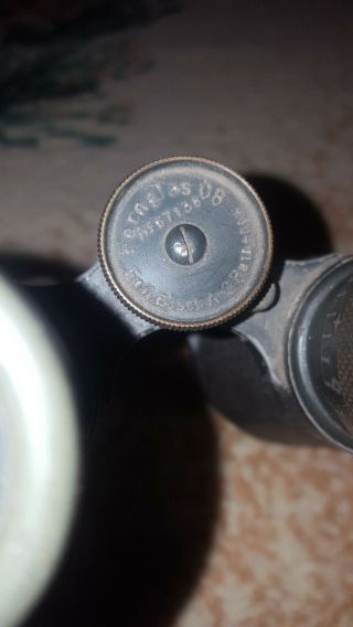 Vintage WWI WW1 Carl Zeiss Jena 1916 German Binoculars Feldglas 08 RARE 3