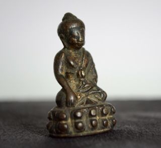 Fine Antique Chinese Tibetan Bronze Miniature Buddha 17th/18th Century 4