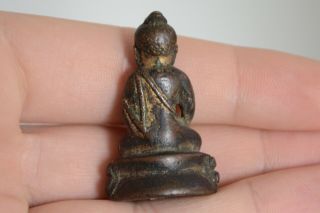 Fine Antique Chinese Tibetan Bronze Miniature Buddha 17th/18th Century 5