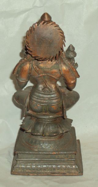 Antique looking God Surya Traditional Indian Ritual Copper Rare 3