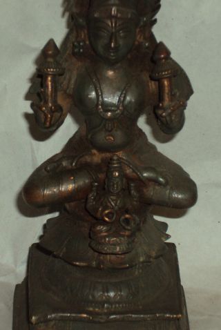 Antique looking God Surya Traditional Indian Ritual Copper Rare 5