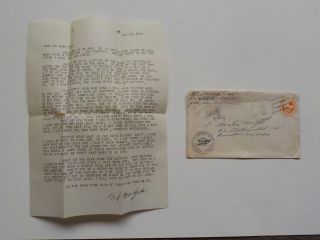 Wwii Letter 1945 Japanese Drowned Himself When Boat Tried To Pick Up Japan Ww2
