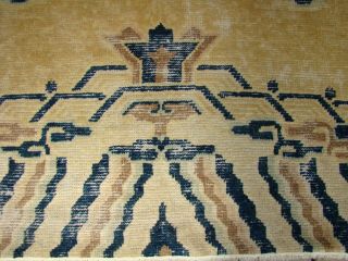 Antique Chinese Ningxia Pillar Rug Room Size 63x105 3