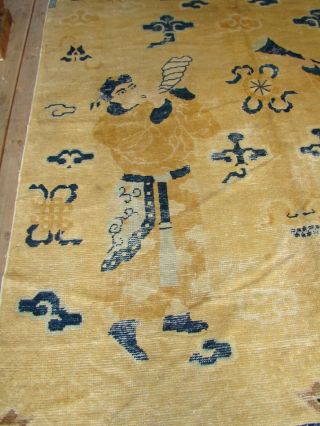 Antique Chinese Ningxia Pillar Rug Room Size 63x105 4