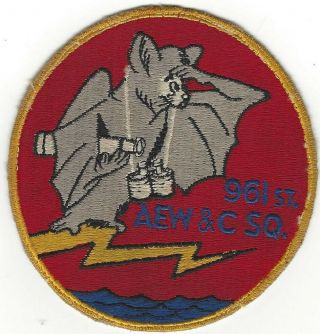 961st Airborne Early Warning And Control (aew&c) Squadron,  Usaf Patch (large)