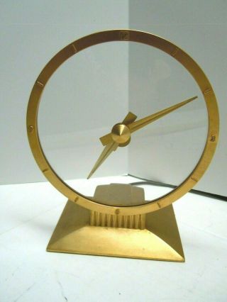 Stunning Vintage Art Deco Jefferson Golden Hour Mystery Electric Clock -